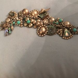 Sterling silver and turquoise bracelet